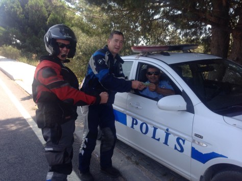 Not as bad as it looks, we were stopped at a random check point and allowed to pass. 