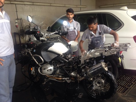 A well deserved clean along with the service