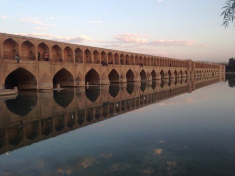 One of the several historic and beautiful bridges of Esfahan 