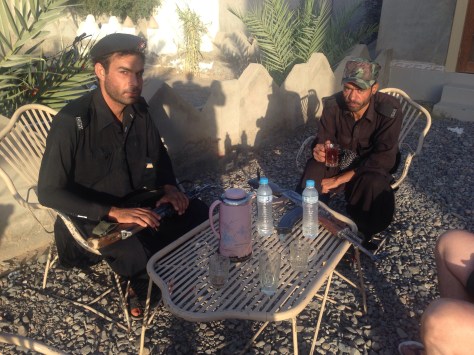 The two guards assigned to stay with us