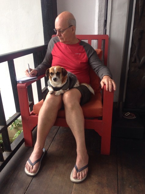 Steve found a new friend while staying in Kohima