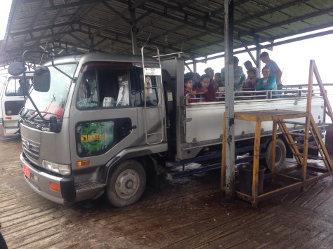 The trucks used to carry us up the mountain. Scary ride!
