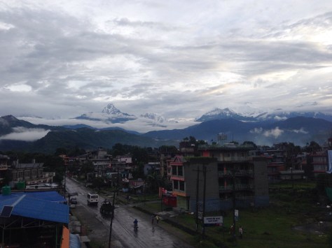 The Annapurna Ranges with peaks over 8,000m. Wow!