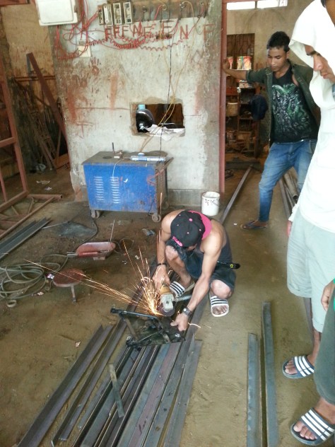 Fabricating a new top box bracket for Steve's bike